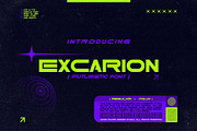 Excarion - Futuristic Font, a Sans Serif Font by Snape Design Studio (Thumbnail 1 of 5)