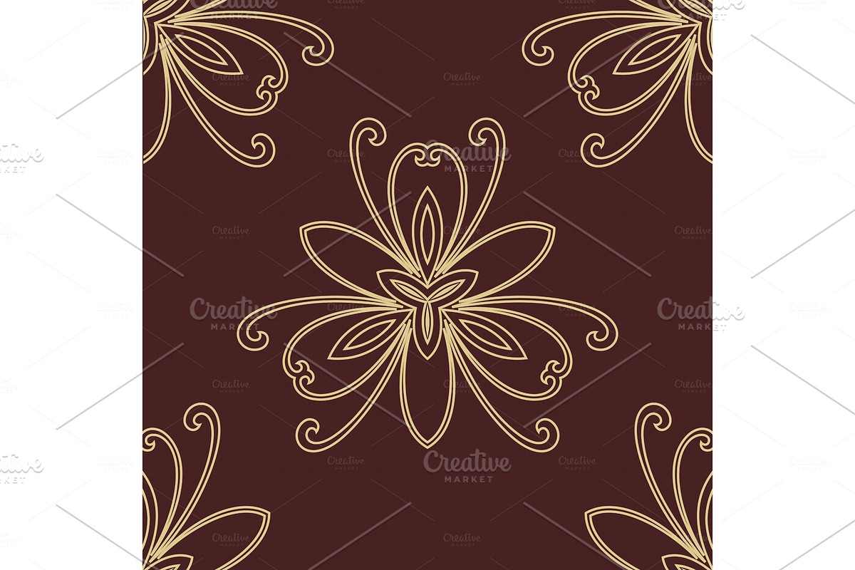 Floral Seamless Vector Pattern, a Pattern Graphic by FineArtStudio (Photo 1 of 3)