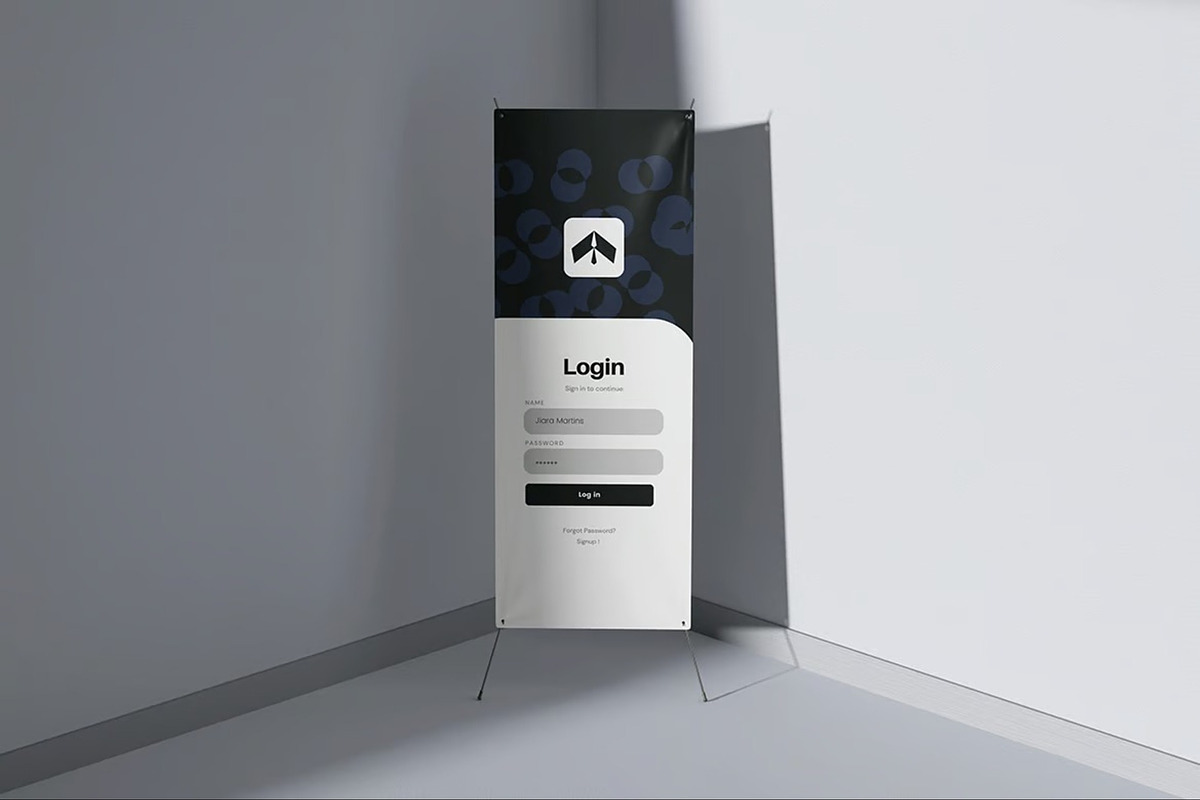 X Banner Mockup, an Advertising Mockup by Hubzway (Photo 4 of 5)