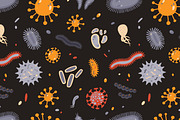 Microbes set and seamless, an Animal Illustration by Good Studio (Thumbnail 8 of 14)