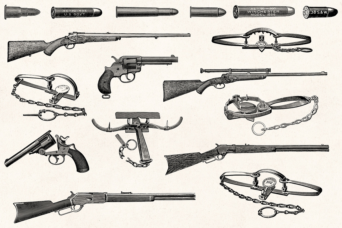 Hunting - Vintage Illustrations, a Sport Illustration by Graphic Goods (Photo 9 of 12)