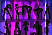 Vector Female Sexy Woman Silhouettes, a Person Illustration by Posh Papers & Patterns (Thumbnail 3 of 8)