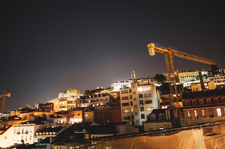 Night urban landscape of Lisbon, an Architecture Photo by SkyNext