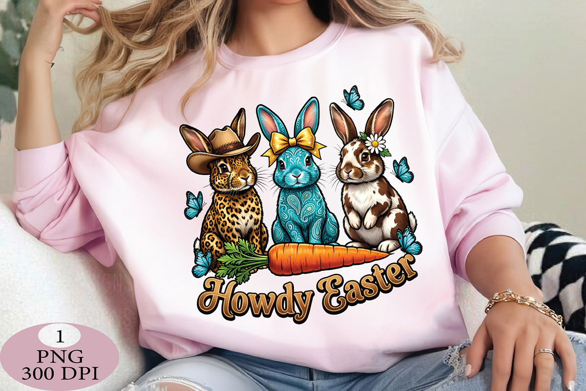 Howdy Easter Bunny PNG, an Illustration by Daily.Designs (Photo 5 of 5)