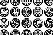 Cybersecurity safeguard shield icons, an Object Graphic by pikepicture (Thumbnail 3 of 3)
