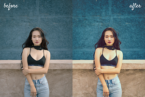 'Bandana Blue' Lightroom Preset