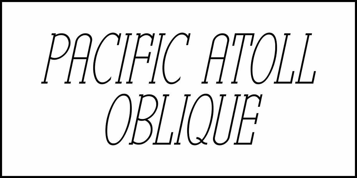 Pacific Atoll JNL, a Serif Font by Jeff Levine Fonts (Photo 4 of 5)