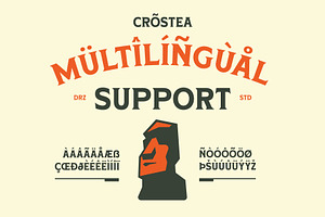 Crostea Retro Display Serif Font