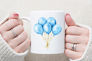 Watercolor Stork Baby Shower Clipart, an Illustration by Sublimation Artist (Thumbnail 5 of 6)