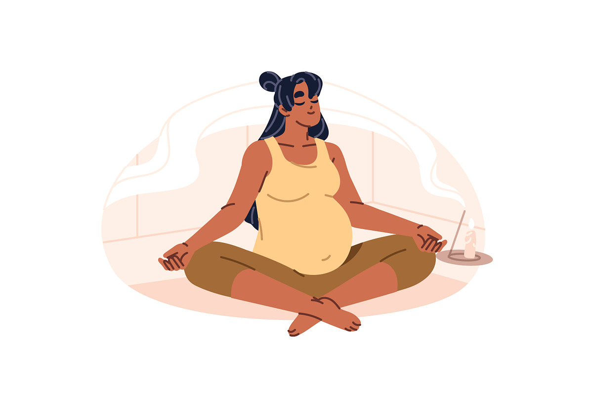 Pregnant women, motherhood set, a Person Illustration by PaperTrident (Photo 5 of 9)