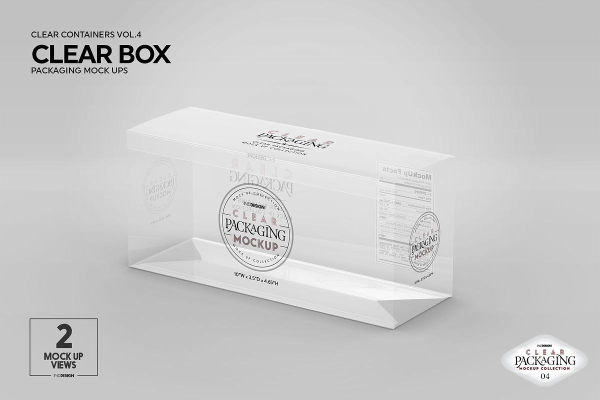 04 Clear Container Packaging Mockups, a Cups & Container Mockup by INCDesign (Photo 6 of 21)