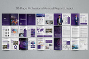 Annual Report Template in Canva, a Brochure Template by Oshin Design (Thumbnail 2 of 6)