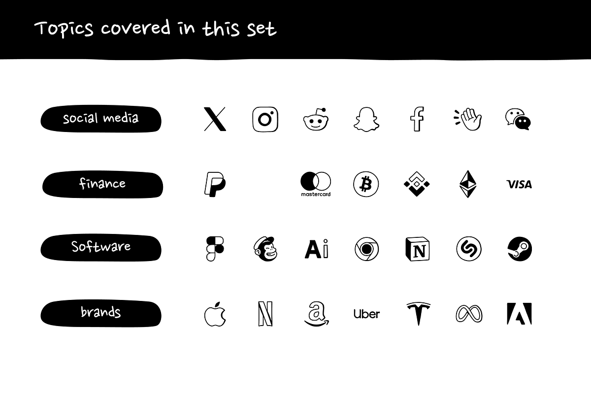 Inking Logos, an Outline Icon by Asset Union (Photo 6 of 15)