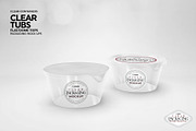 Clear Tubs Flat or Dome Lid Mockup, a Packaging Mockup by INCDesign (Thumbnail 7 of 10)