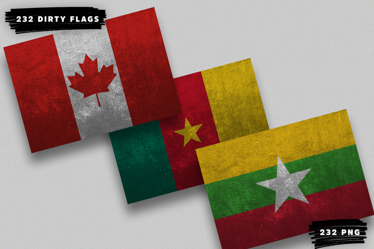 Dirty Flags (232 Flags), an Education Illustration by alpercakici (Photo 3 of 3)
