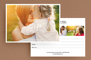 Photography Gift Certificate, a Card Template by retrographix