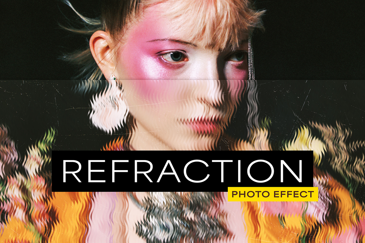 Refraction Glass Photo Effect, a Texture Graphic by Design Squad (Photo 1 of 7)