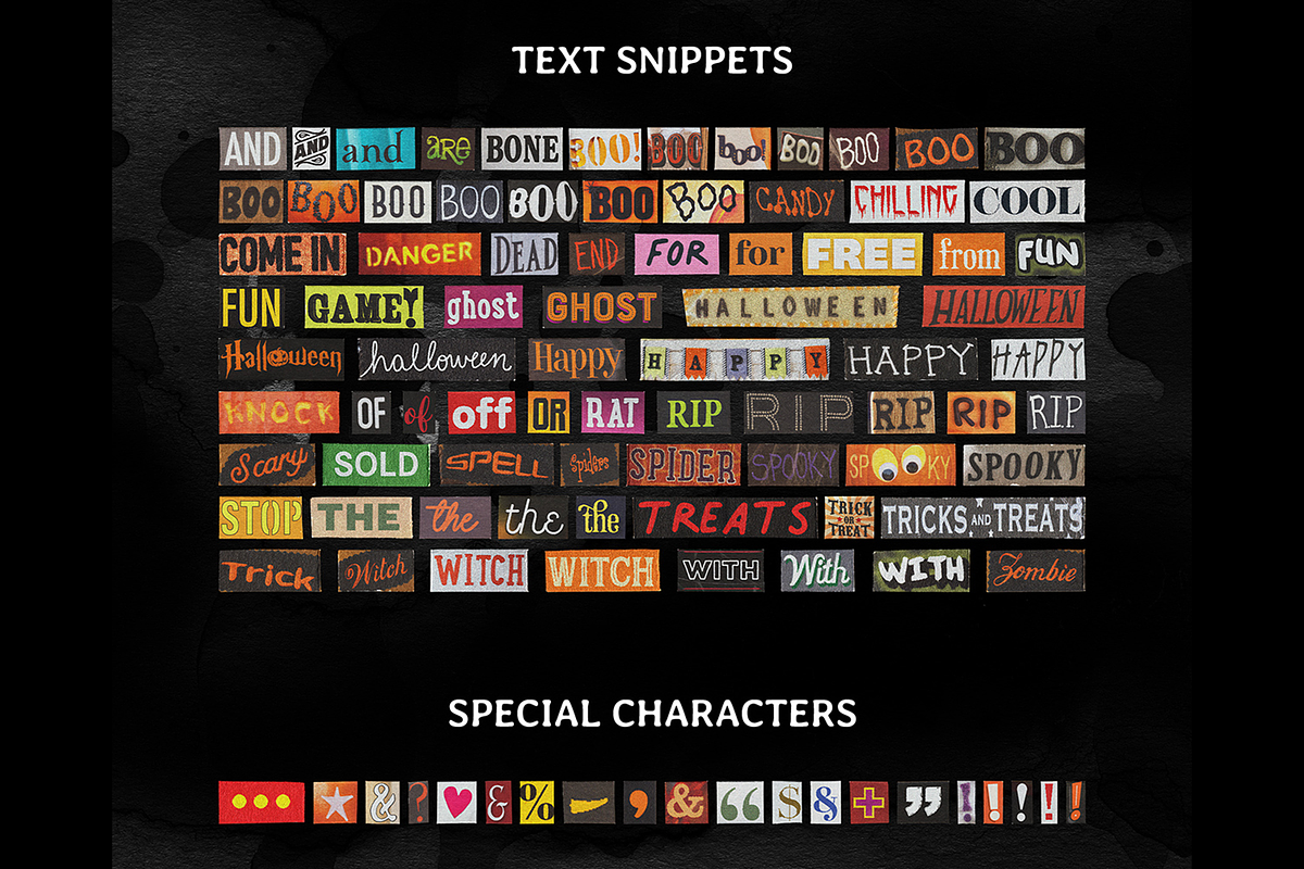 Happy Halloween 2024 Ransom Letters, an Object Graphic by BORT GRAPHIC (Photo 5 of 8)