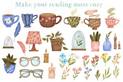 Reading time clipart digital papers, an Object Illustration by Yelloo Fish (Thumbnail 7 of 13)