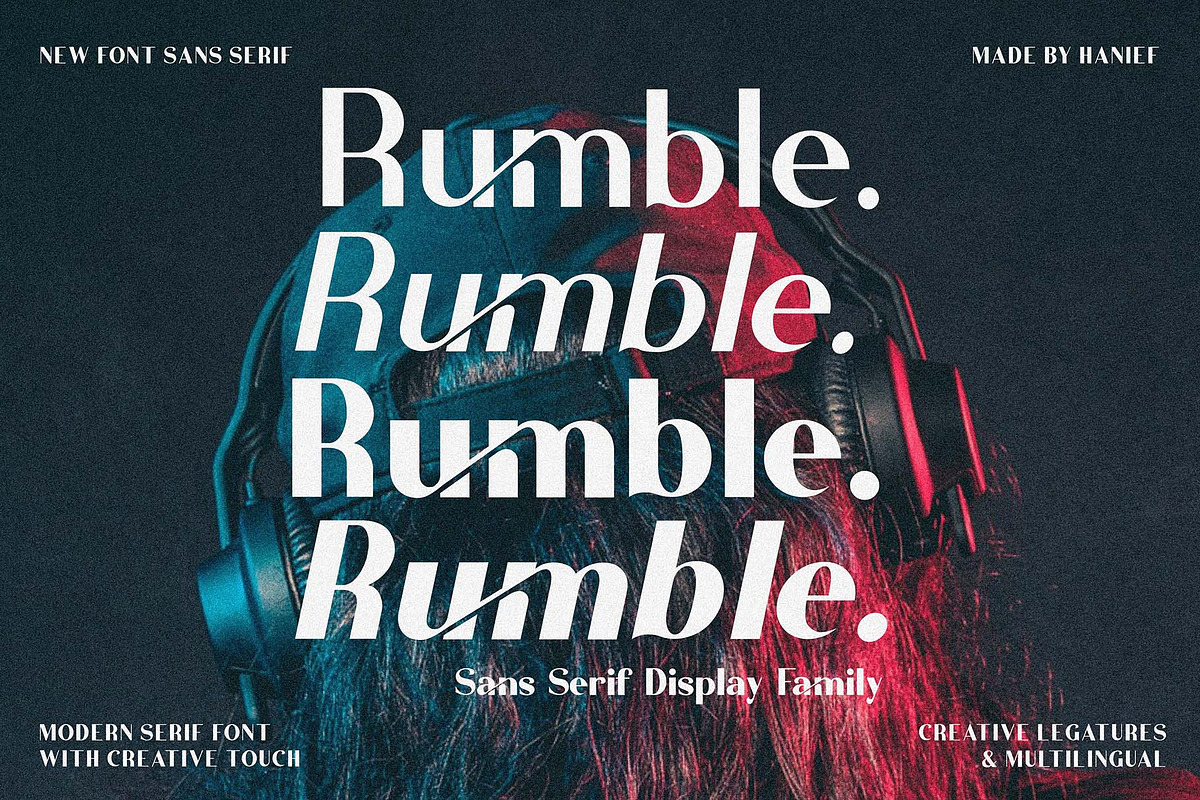 Rumble//Elegant Typeface