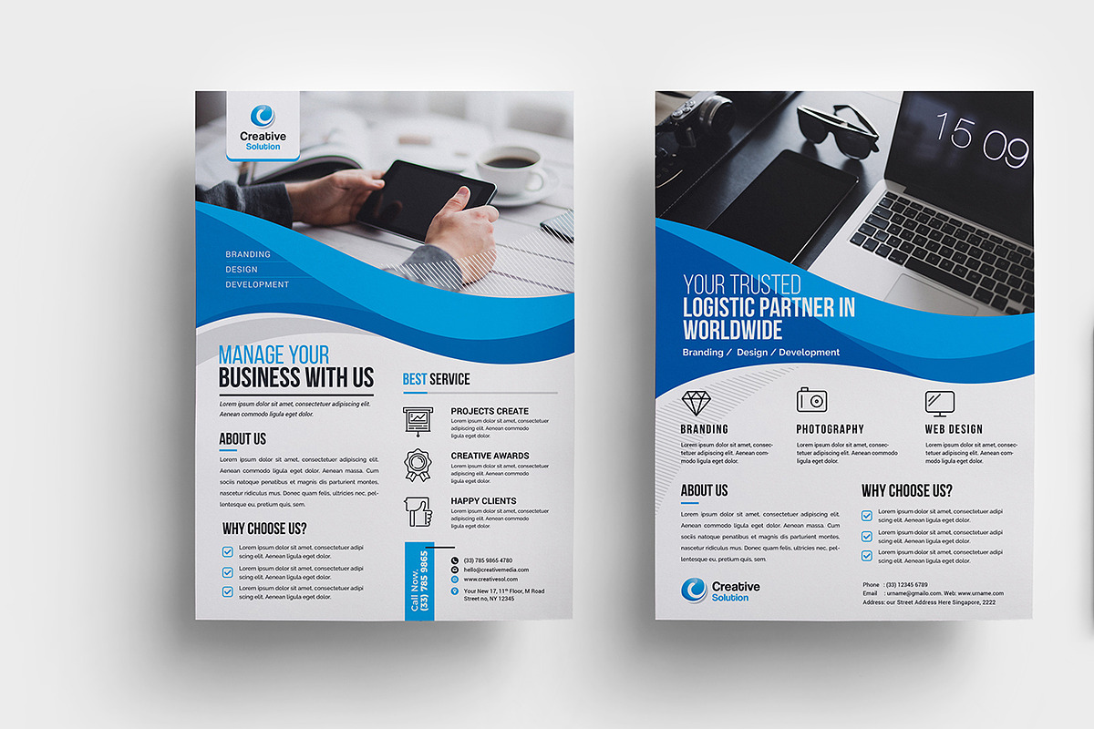 Corporate Flyer, a Flyer Template by GenerousArt (Photo 1 of 11)