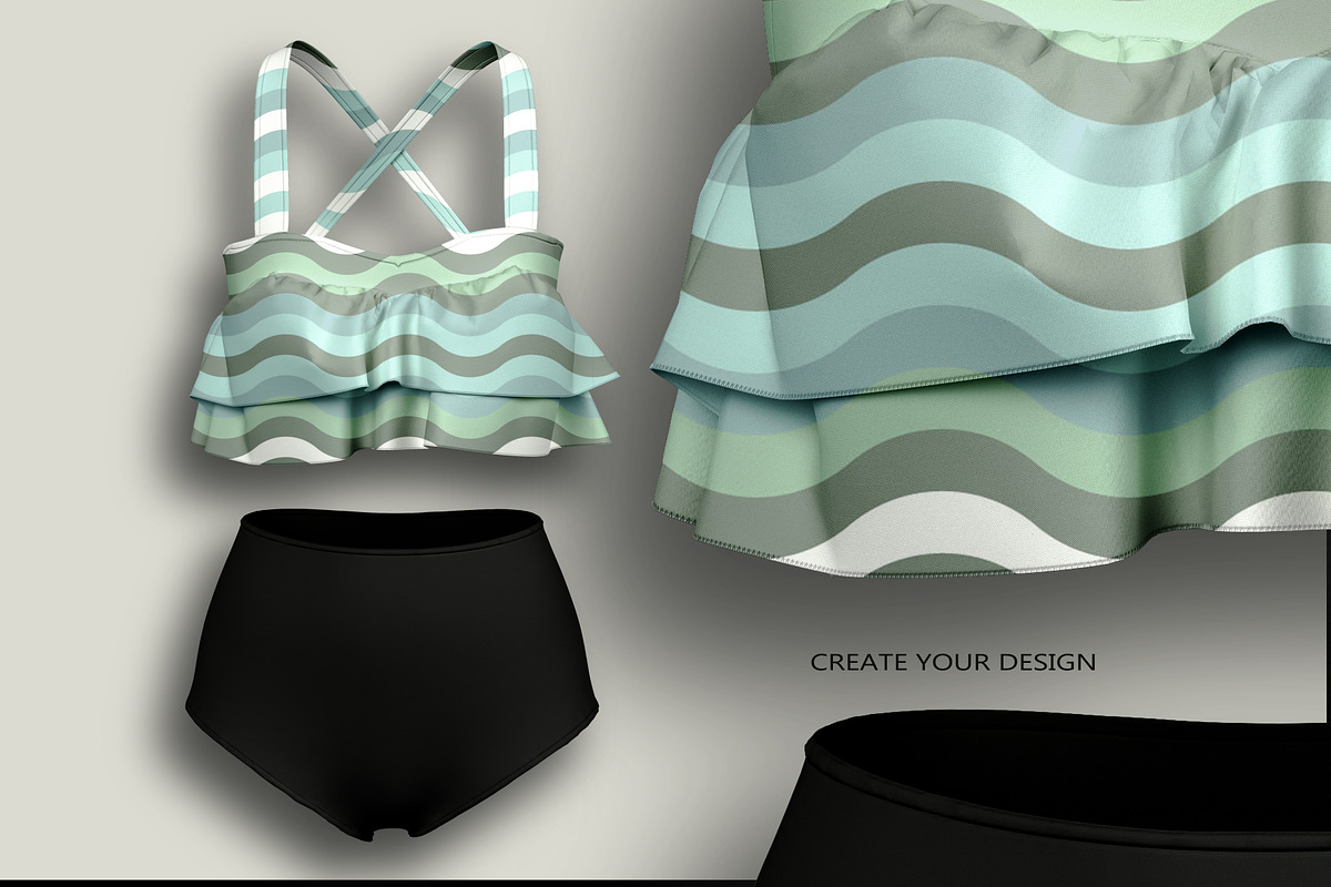 Swimming Suit Mockup, an Advertising Mockup by PudraART (Photo 3 of 8)