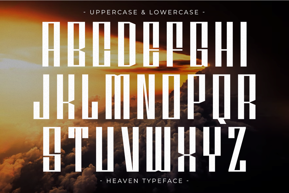 Heaven - Ultra Condensed Sans Serif, a Sans Serif Font by Pian45 Studio (Photo 5 of 8)