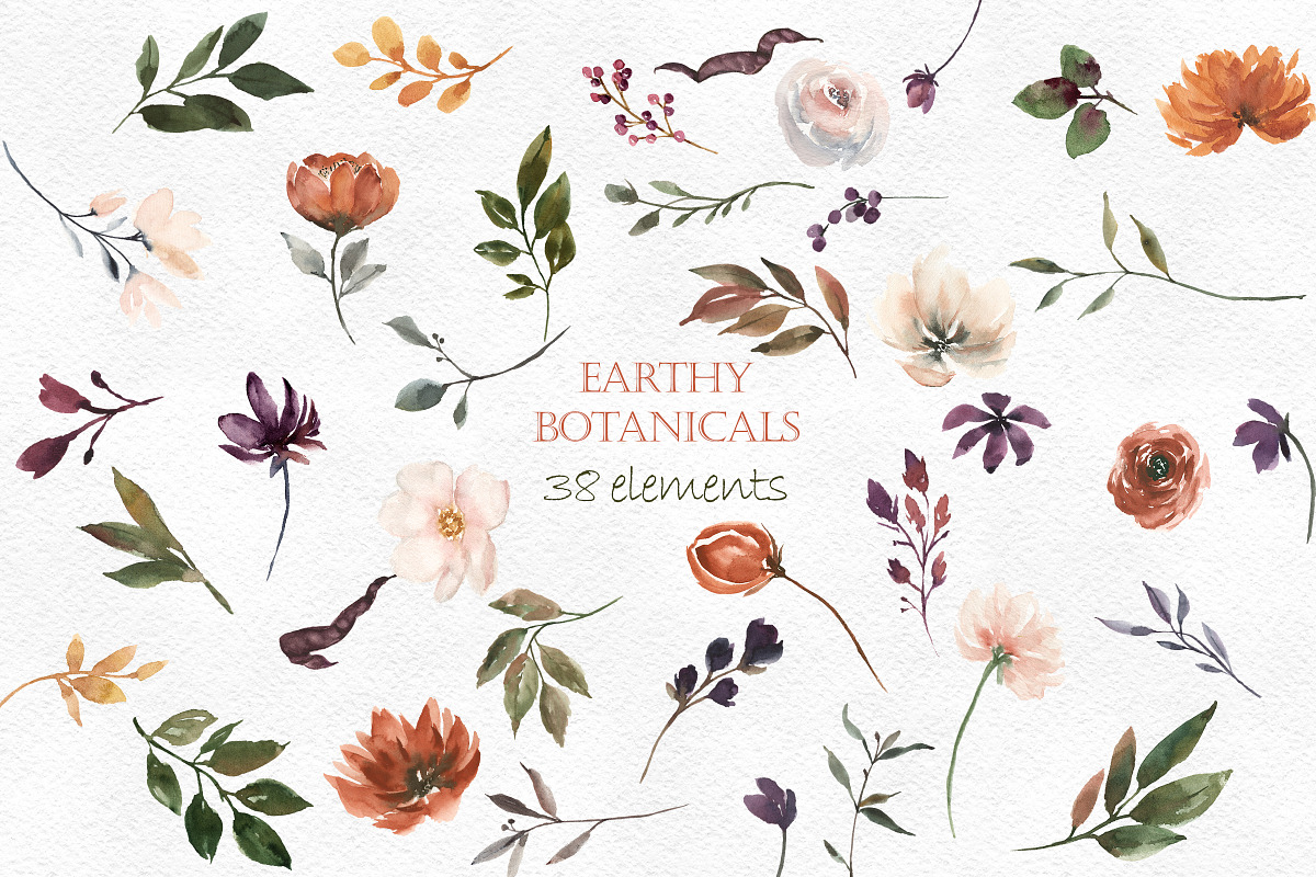 Copper and Beige Flowers &  Wreaths, an Illustration by Graphic Blue Bird (Photo 3 of 6)