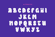 Comely - Bubble Display Font, a Script Font by AQR Studio (Thumbnail 6 of 8)