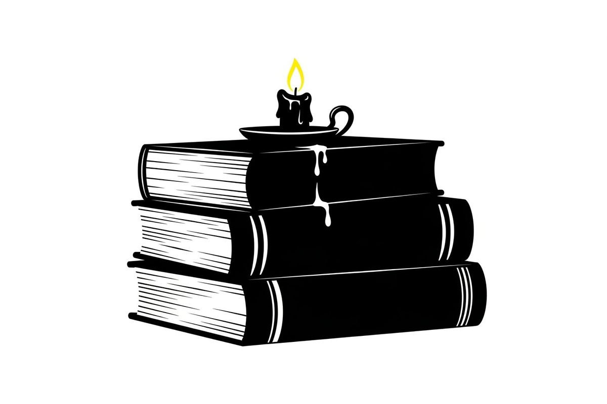 Vintage Book Stack Candle Bundle, an Illustration by jahid234 (Photo 11 of 31)