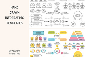 Hand Drawn Infographic Templates, a Graphic by PixMarket