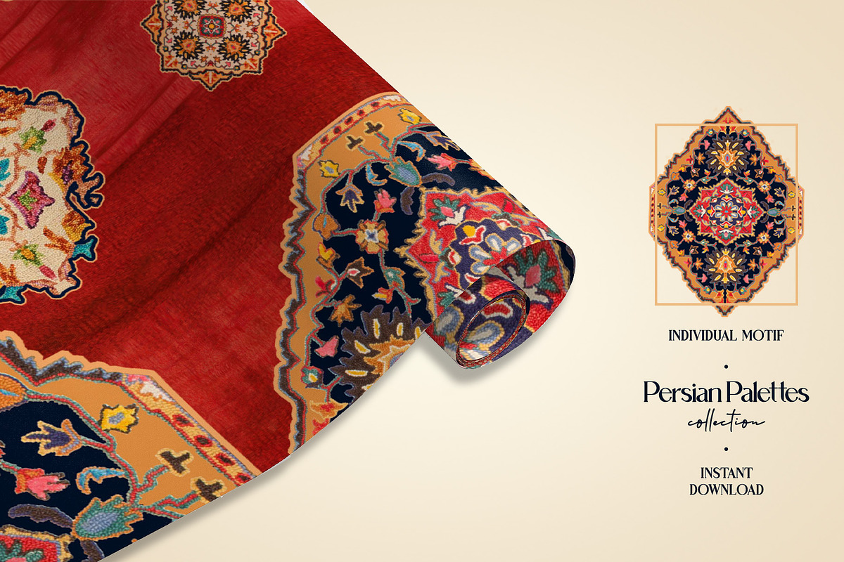 Persian Palettes Pattern, a Pattern Graphic by GND ART STUDIO (Photo 2 of 8)
