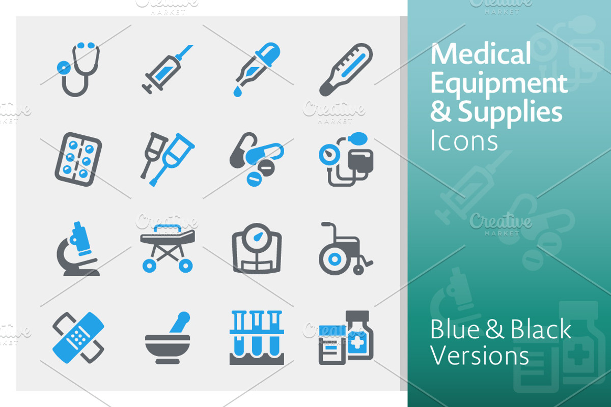 Medical Equipment & Supplies Icons, an Icon by introwiz1
