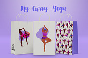 My Curvy Yoga. Vector Set of 43., a Healthcare Illustration by Varvara Gorbash (Thumbnail 3 of 8)