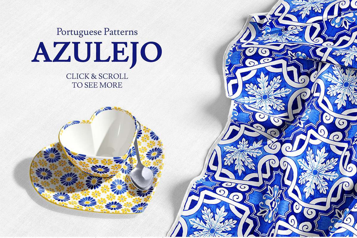 Portuguese Azulejos Tiles & Patterns, a Pattern Graphic by ilonitta (Photo 7 of 17)