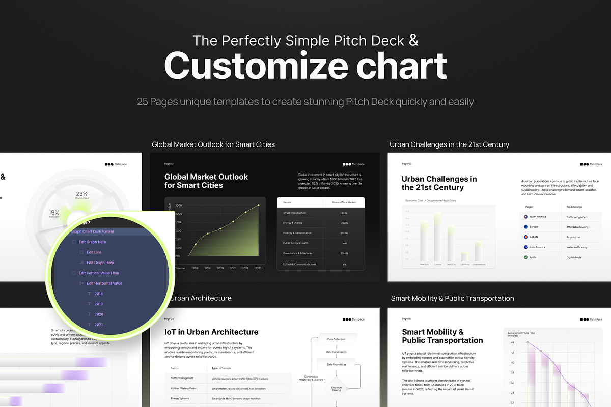 Smart City Architecture Pitch Deck, a Presentation Template by pickolabstudio (Photo 4 of 6)