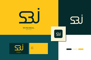 Monogram icon logo SBJ, a Branding & Logo Template by idesign_4u