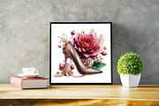 Flower with High Heels  Sublimation, an Illustration by SVGArt (Thumbnail 4 of 7)