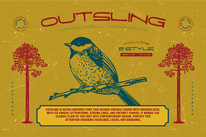OUTSLING - Handdrawn Font