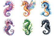 Magical Seahorse Ocean Art Bundle, an Illustration by Pixels.Craft (Thumbnail 5 of 7)