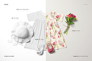 Short Sleeve Swing Dress Mockup Set, a Shirt Mockup by creatsy5 (Thumbnail 3 of 10)