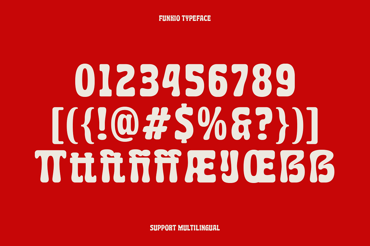 Funkio - Funky Display Sans Font, a Sans Serif Font by Sekyra Lab (Photo 3 of 10)