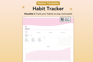 Habit Tracker, Notion Template