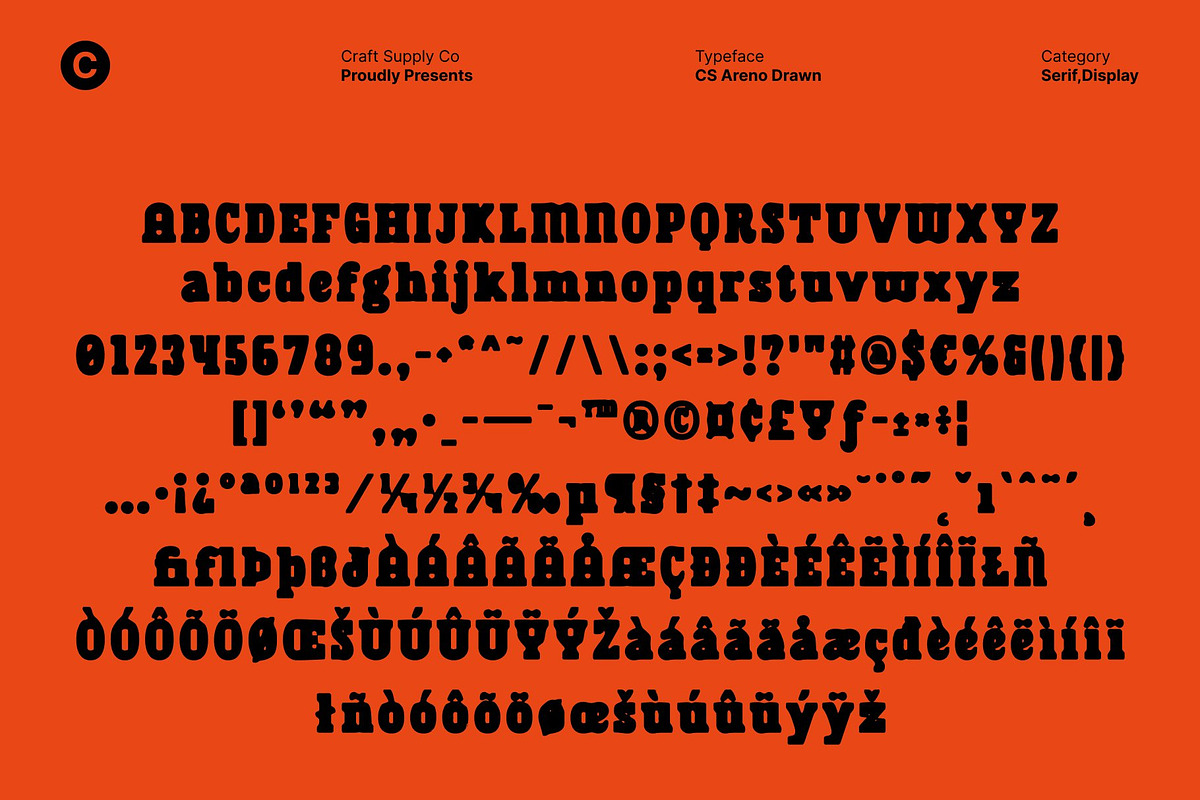 CS Areno Drawn, a Serif Font by Craft Supply Co. (Photo 8 of 8)