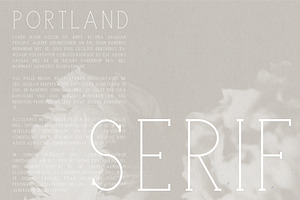 Portland Serif A Multi-Weight Font