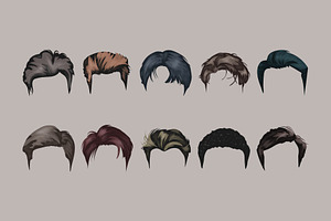 Men Hairstyle Illustration