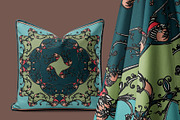 Rococo Botanique Silk Scarves Design, a Decorative Illustration by ilustrinna (Thumbnail 12 of 12)
