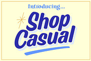 Shop Casual, a Font by Art And Sign Unlimited (Thumbnail 1 of 4)