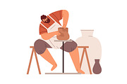 Daily life of medieval people set, a Person Illustration by Good Studio (Thumbnail 2 of 11)