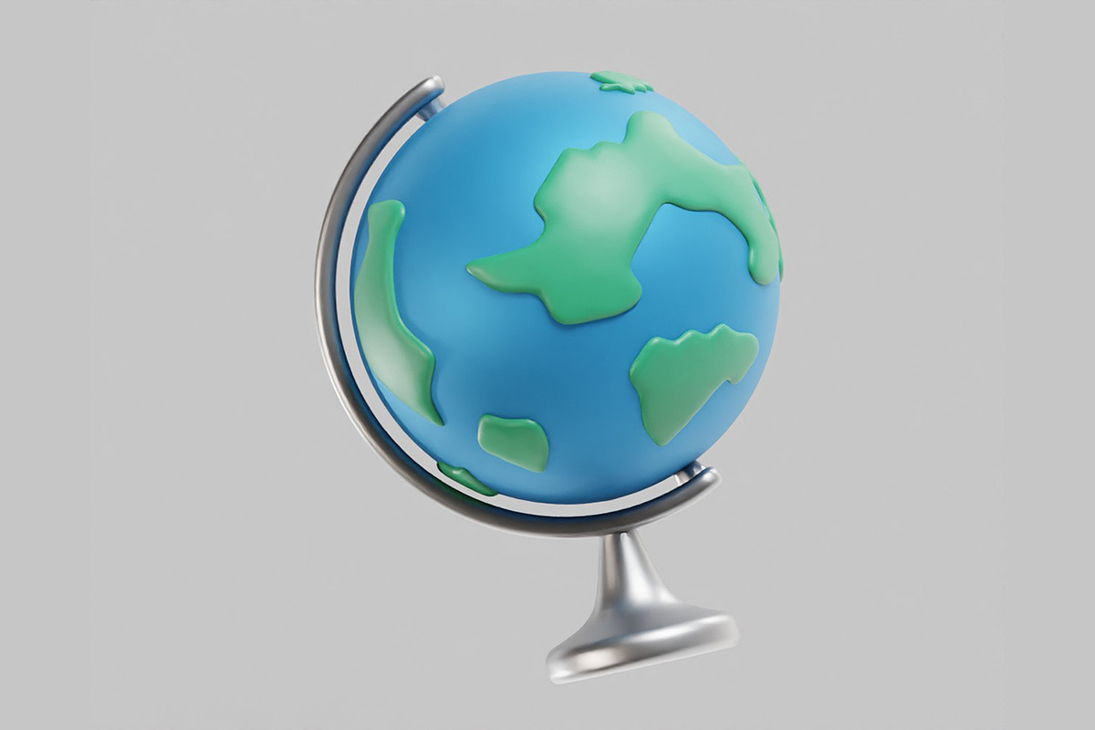 Earth Globe, an Object 3D Model by fahad121 (Photo 4 of 7)